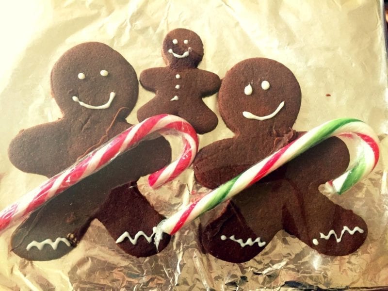 chocolate gingerbread family