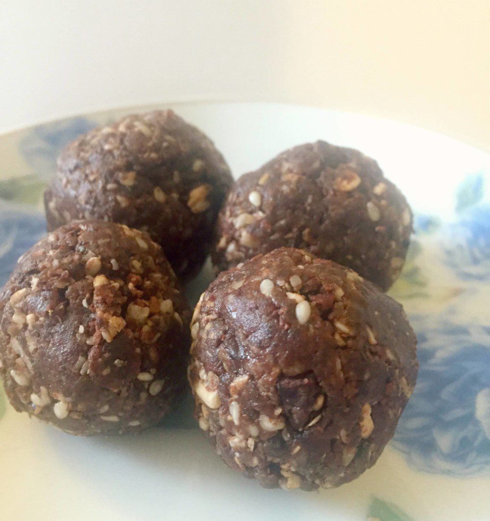 salted cacao tahini balls