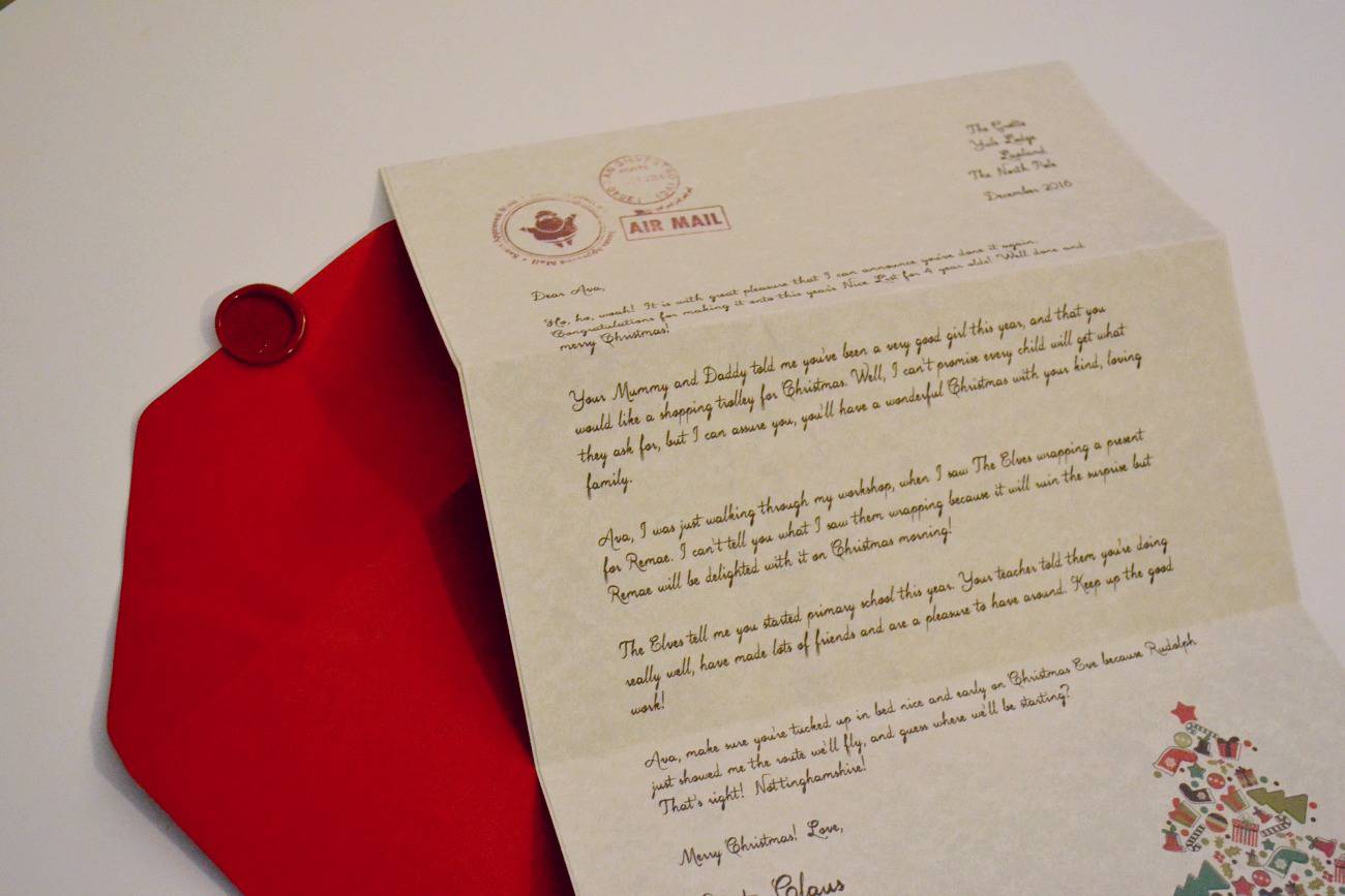 my letter from santa claus review - authentic premium letter with wax sealed envelope
