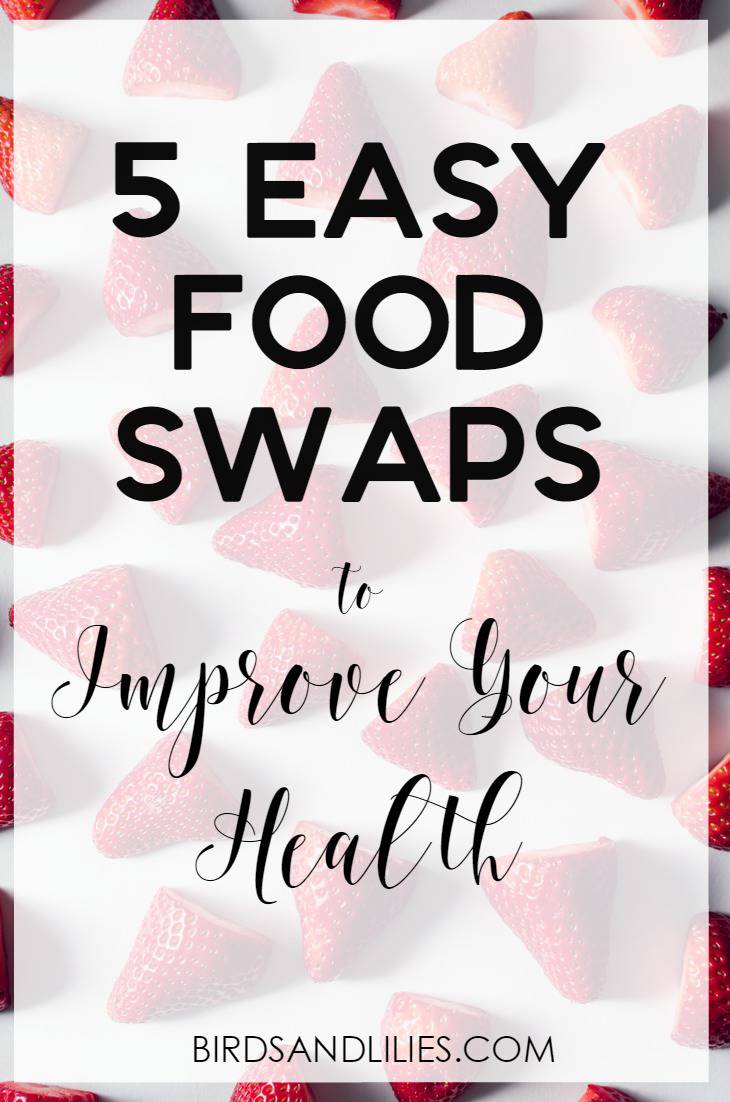 Do you want to be healthier but feel like you don't have the time or energy to make any big changes to your diet? Have a look at these 5 easy little food swaps to improve your health and stop you putting so much crap into your body!