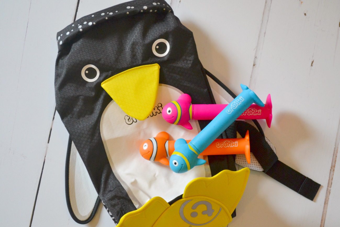 We love the Trunki brand - find out what we thought about the new Trunki dive sticks and the Pippin the Penguin Paddlepak.
